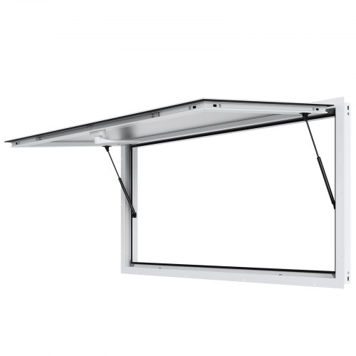 VEVOR Concession Window 72"x36", Aluminum Alloy Food Truck Service Window with Awning Door & Drag Hook, Up to 85 Degrees Stand Serving Window for Food Trucks Concession Trailers, Glass Not Included