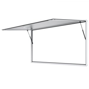 VEVOR Concession Window 96″x48″, Aluminum Alloy Food Truck Service Window with Awning Door & Drag Hook, Up to 85 Degrees Stand Serving Window for Food Trucks Concession Trailers, Glass Not Included | VEVOR US