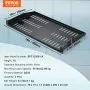 VEVOR 2PCS 1U Server Rack Shelf, 10"/254 mm Depth, 50 lbs Max Load Capacity Vented Cantilever or Wall Mount Rack Mount Shelf with Tray, Good Air Circulation for 19" Network Cabinet or Equipment Rack