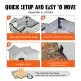 VEVOR Heated Cat House, Outdoor Kitty Shelter with Adjustable Temperature and Timer, 600D Oxford Cloth Foldable Cat Shelter with Heated Pad  for Winter to Stay Warm and Cozy, Green (Large)