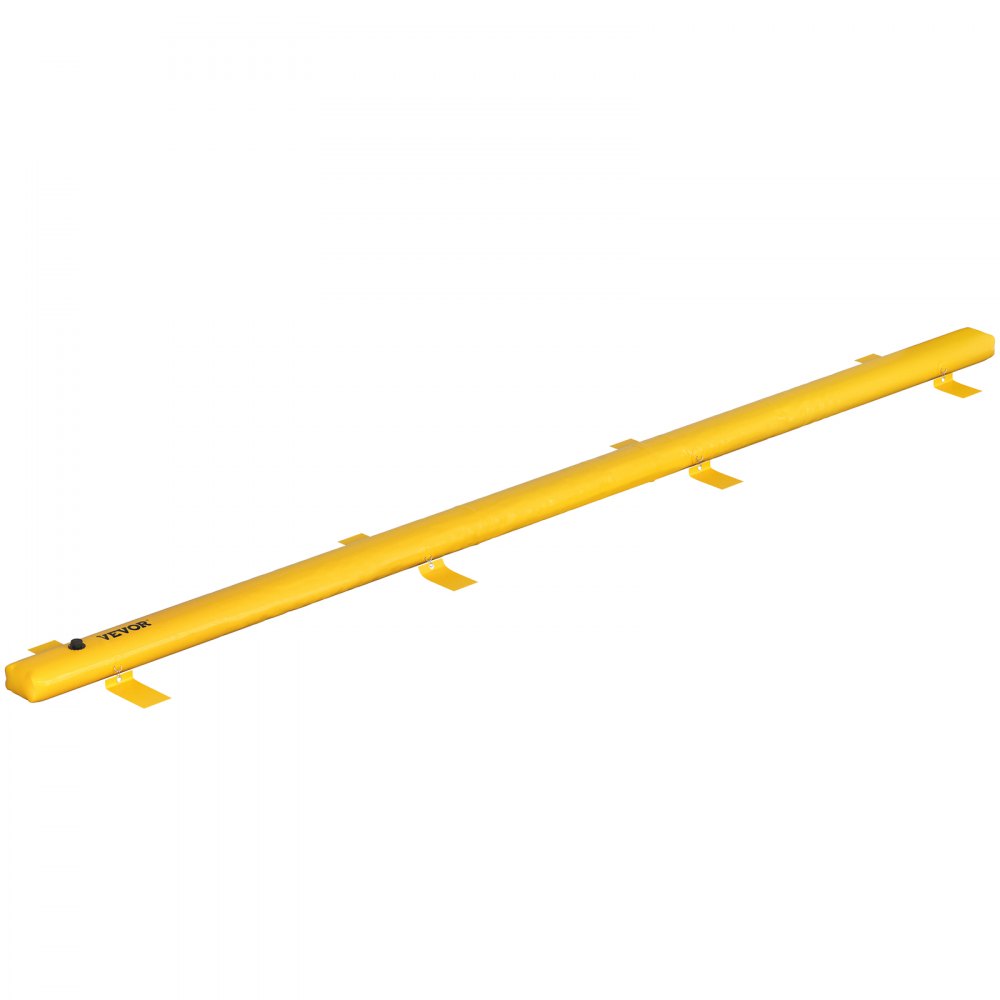 yellow VEVOR flood barrier with attachment points, ideal for flood protection and control.