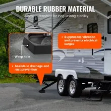 VEVOR RV Leveling Pads Permanently Attached Rubber Jack Pad 9" Round Feet 6-Pack