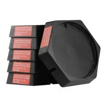 VEVOR RV Leveling Pads Permanently Attached Rubber Jack Pad 9" Round Feet 6-Pack