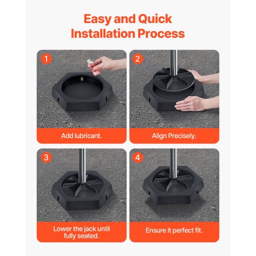 VEVOR RV Leveling Jack Pads 4 Pack, 5000 LBS, 2.3 tons VEVOR RV Leveling Jack Pads 4 Pack, 5000 LBS, 2.3 tons