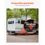 RV Leveling Pads 5000 lbs 4 Pcs Rubber Trailer Jack Pads 5.5" Square Feet