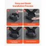VEVOR RV Leveling Pads, 4-Pack Rubber Trailer Jack Pads, Each with 5000 lbs Capacity, Jack Stabilizer Pad with Large Surface Area, Suitable for 5.5" Square Jack Feet, 5th Wheels Class A/C Motorhomes