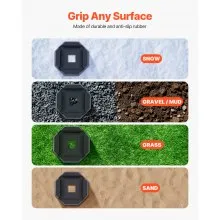 RV Leveling Pads 5000 lbs 4 Pcs Rubber Trailer Jack Pads 5.5" Square Feet
