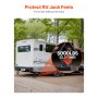 RV Leveling Pads 5000 lbs 4 Pcs Rubber Trailer Jack Pads Scissor Jack Feet