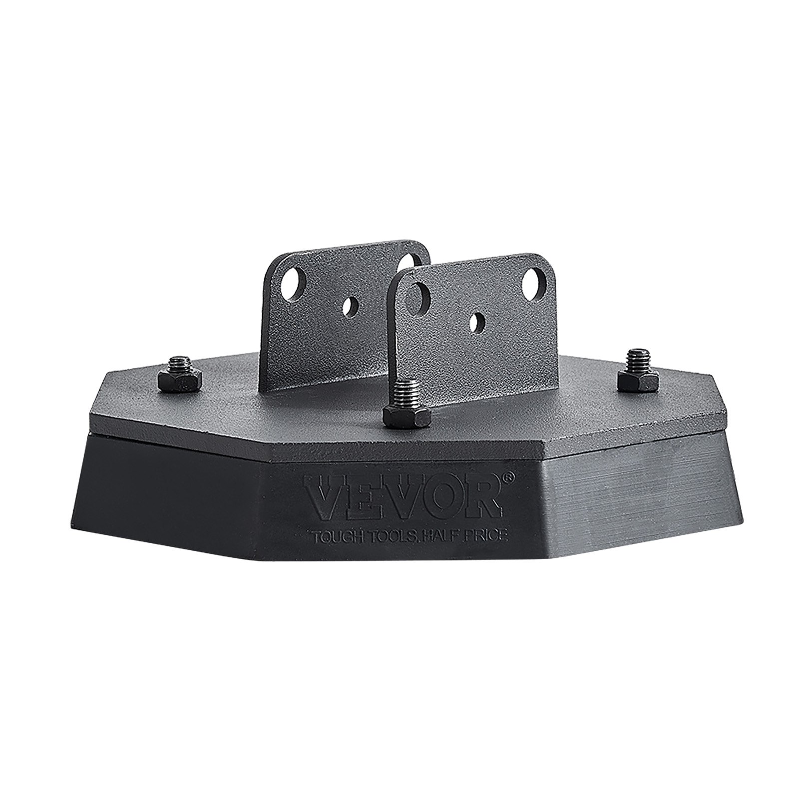 VEVOR RV Leveling Pads, 4-Pack Rubber Trailer Jack Pads, Each with 5000 lbs Capacity, Standard Jack Stabilizer Pad with Large Surface Area, Ideal for Scissor Jack Feet 5th Wheels Class A/C Motorhomes