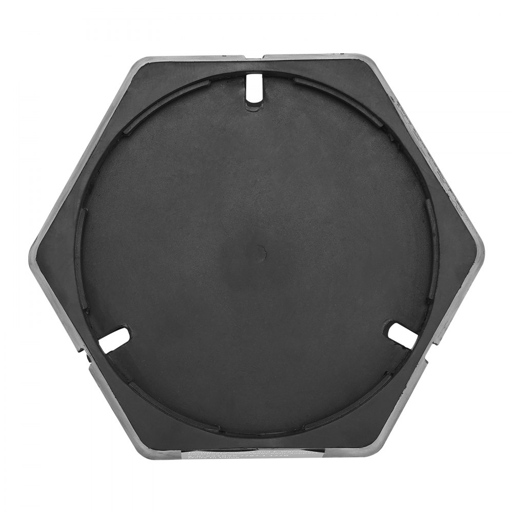 black hexagonal VEVOR rv leveling pads with central circular support.