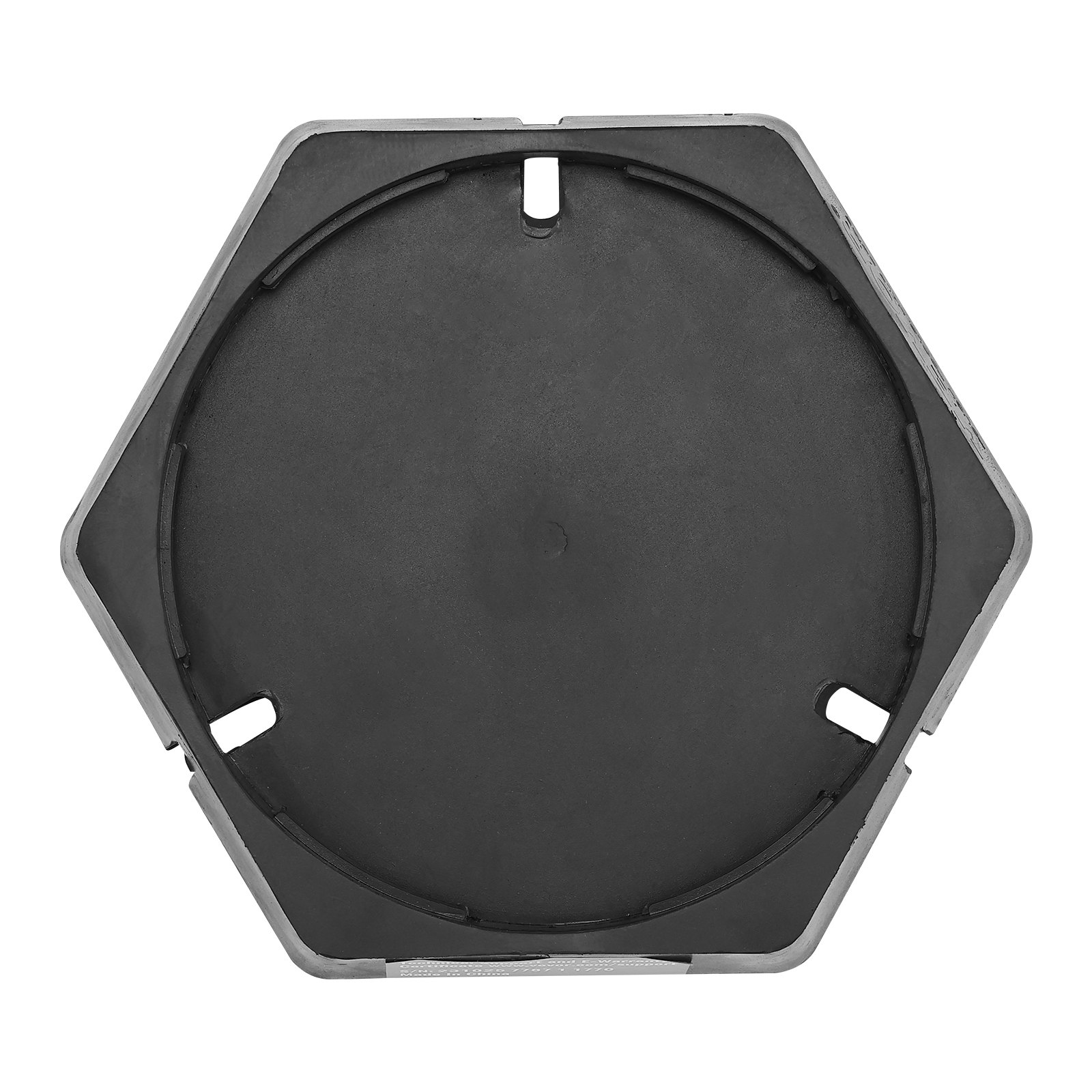 black hexagonal VEVOR rv leveling pads with central circular support.