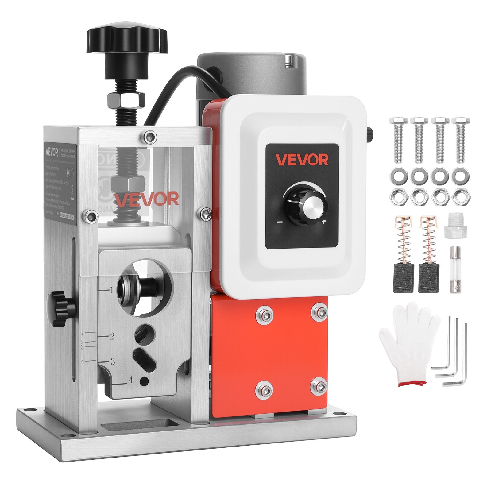 VEVOR Electric Wire Stripping Machine, 1.5-40 mm, 400W Automatic Motorized Cable Stripper, 9.84 IPS (15 m/min) Wire Peeler with Alloy Blades, V-Shaped Rollers, Cooling Fan, for Scrap Copper Recycling