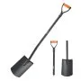 VEVOR Square Shovel, 122 cm Heavy-Duty Flat Shovel, Transfer Shovels with Alloy Steel Blade and Non-Slip D-Handle, Detachable and Easy Storage, for Gardening, Construction, Digging & Snow Shoveling