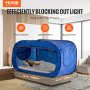 VEVOR 2 Doors Bed Tent Breathable Tent Light Blackout with 8.5 mm Fiber Poles