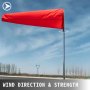 VEVOR Airport Windsock Wind Direction Sock 13 x 55 Inch Aviation Wind Sock Orange Red Nylon Windsock Weatherproof Airport Wind Sock Outdoor Air Direction Indicator for Airport Industry Farm & Park