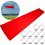VEVOR Airport Windsock Wind Direction Sock 24 x 120inch, Aviation Wind Sock Orange Red Nylon, Weatherproof Airport Wind Sock, Outdoor Air Direction Indicator, for Airport Industry Farm and Park
