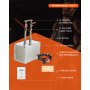 VEVOR Portable Propane Forge, 2 Burners, 2600℉ Tool and Knife Making Blacksmithing Farrier Forge, Large Capacity Square Shape, Stainless Steel Gas Forging Tools and Equipment, Use for Metal Forging
