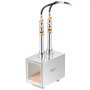 VEVOR Portable Propane Forge, 2 Burner Farrier Forge, 2600℉ Tool and Knife Making Blacksmithing Gas Forge, Large Capacity Square Stainless Steel Gas Forging Tools and Equipment for Metal Forging