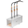 VEVOR Portable Propane Forge, 3 Burner Farrier Forge, 2600℉ Tool and Knife Making Blacksmithing Gas Forge, Large Capacity Square Stainless Steel Gas Forging Tools and Equipment for Metal Forging