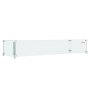 VEVOR Fire Pit Wind Guard, 38 x 10.5 x 6 Inch Glass Wind Guard, Rectangular Glass Shield, 0.3\" Thick Fire Table, Clear Tempered Glass Flame Guard, Steady Feet Tree Pit Guard for Propane, Gas, Outdoor