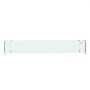 VEVOR - Protector de viento para fogatas, 96 x 26 x 15 cm, protector de vidrio rectangular, mesa de fuego de 8 mm de grosor, protector de llama de vidrio templado transparente, soporte estable para fogatas de propano y gas, para exteriores