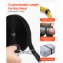 Cable Ties 393.7-Inch Hook and Loop Reusable Cord Ties with 50 Metal Buckles