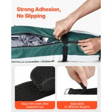 Cable Ties 393.7-Inch Hook and Loop Reusable Cord Ties with 50 Metal Buckles