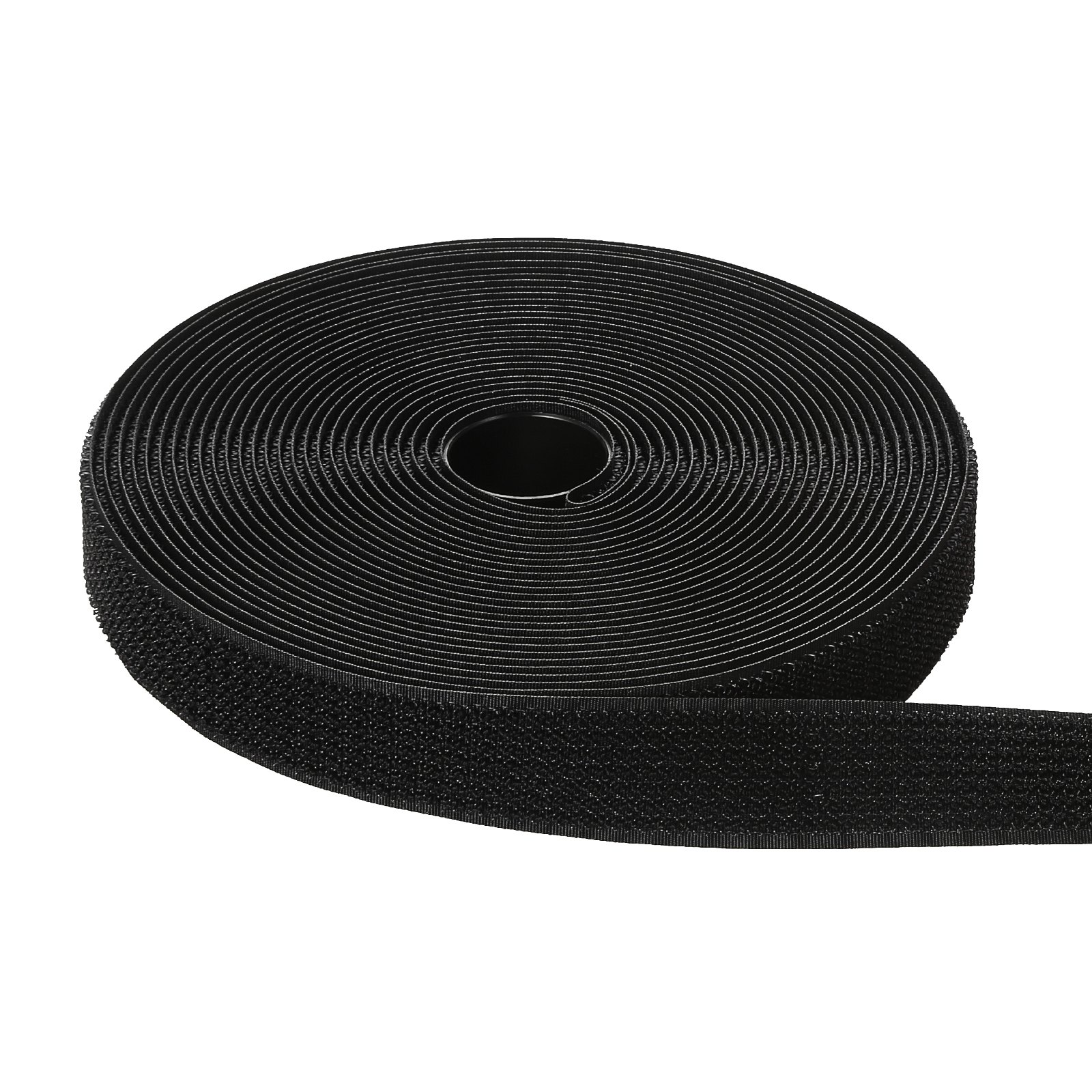 VEVOR Cable Ties, 393.7-Inch Adjustable Hook and Loop Straps with 50 Metal Buckles, Reusable Velcro Cords Straps, Cut-to-Length Wire Strap, Heavy-Duty Nylon Cord Ties for Organizer and Management