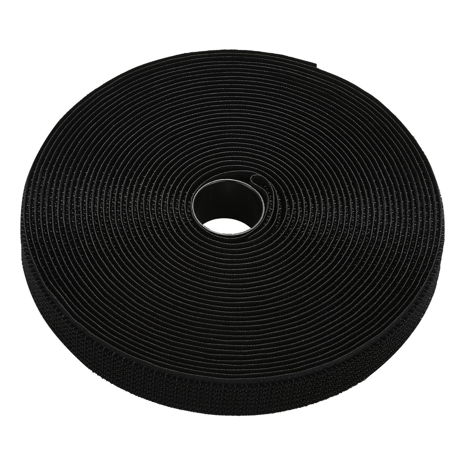 VEVOR Cable Ties, 393.7-Inch Adjustable Hook and Loop Straps with 50 Metal Buckles, Reusable Velcro Cords Straps, Cut-to-Length Wire Strap, Heavy-Duty Nylon Cord Ties for Organizer and Management