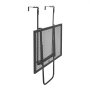 VEVOR Balcony Hanging Table, 610 x 410 mm Metal Folding Balcony Railing Table, Outdoor Balcony Bar Table for Railings, 5-Level Adjustable, Fit Railing from 1" to 4.7", Serving Table for Patio & Deck