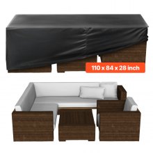 Patio Outdoor Furniture Cover 420D Waterproof Table Chairs Sofa 110"x84"