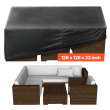 Patio Outdoor Furniture Cover 420D Waterproof Table Chairs Sofa 126"x126"