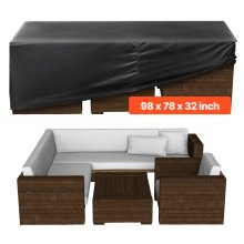 Patio Outdoor Furniture Cover 420D Waterproof Table Chairs Sofa 98x78 inch