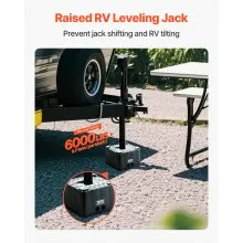 Trailer Jack Block 6" High 6000 lbs RV Leveling Block Camper Accessories