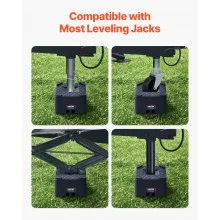Trailer Jack Block 6" High 6000 lbs RV Leveling Block Camper Accessories