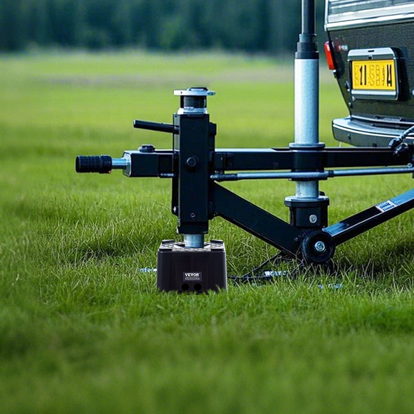 VEVOR Trailer Jack Block, 6" High Heavy Duty RV Leveling Block with 6000 lbs Capacity, RV Jack Stand, Motorcycle Stand, Stool, Camper Accessories for Travel Trailers, 5th Wheels Class A/C Motorhomes