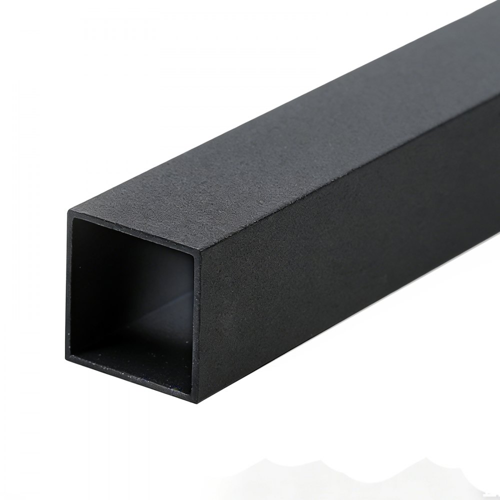 VEVOR 125 Pack Deck Balusters, 1.9 cm Square x 66.1 cm Long Aluminum Railing Spindles, Hollow Metal Decking Stair Balusters with Connectors, Screws, for Deck, Porch & Staircase Railing Fence, Black