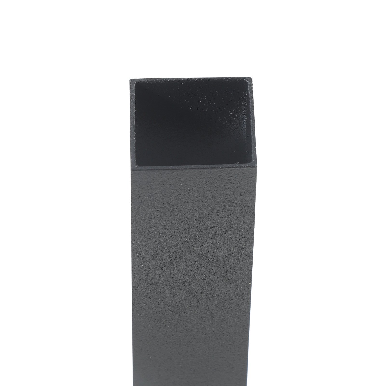 VEVOR 125 Pack Deck Balusters, 1.9 cm Square x 66.1 cm Long Aluminum Railing Spindles, Hollow Metal Decking Stair Balusters with Connectors, Screws, for Deck, Porch & Staircase Railing Fence, Black