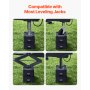 Trailer Jack Blocks 2Pcs 6" High 6000lbs RV Leveling Blocks for 5th Wheels