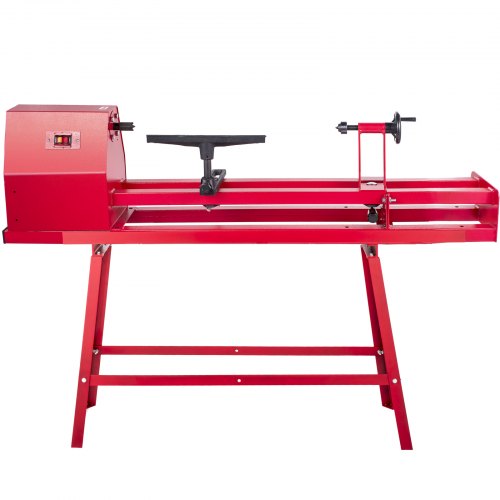 VEVOR Benchtop Wood Lathe, 14"×51" Power Wood Lathe, 750W mini lathe, 4 Speed 1100-3400RPM Woodworking Wood Lathe, Lathe Machine with 3 Chisels for High Speed Sanding and Polishing of Finished Work