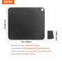 VEVOR pizza steel 14x14 inches, q235 carbon steel, 0.25 inches thick, 12.35 lbs weight.