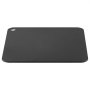 flat black VEVOR pizza steel with rounded corners and a hole in one corner for hanging.