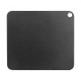 black VEVOR pizza steel with rounded edges and corner hanging hole.