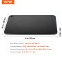 VEVOR Pizza Steel, 16" x 14.5" x 3/8" Pizza Steel Plate for Oven, Pre-Seasoned Carbon Steel Pizza Baking Stone with 20X Higher Conductivity, Heavy Duty Pizza Pan for Outdoor Grill, Indoor Oven