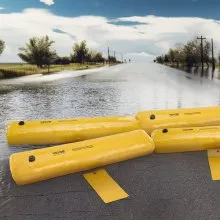VEVOR Flood Barriers, Sandbag Alternative Flood Bags 4 Pack,  Flood Barrier for Home, Water Barriers for Flooding, Doorway, Driveway(4FTx6in)