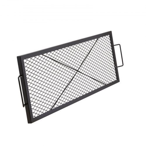 VEVOR 44" Fire Pit Grill Grate | Rectangle Campfire Cooking Grid With Handle For Outdoor BBQ