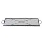 VEVOR X-Marks Fire Pit Grill Grate, Rectangle Cooking Grate, Heavy Duty Steel Campfire BBQ Grill Grid with Handle & Support X Wire, Portable Camping Cookware for Outside Party Gathering, 44 Inch Black