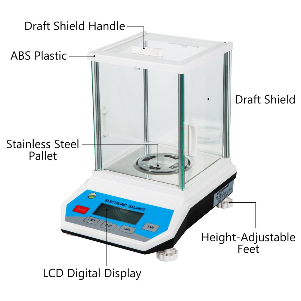 Analytical Balance Lab Scale 100g X 0.001g 1mg Digital High Precision Jewelry