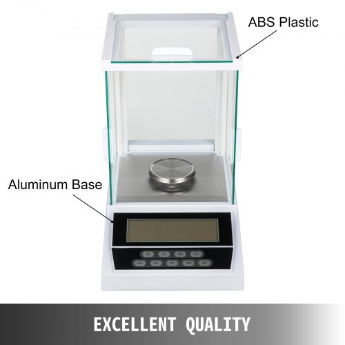 VEVOR Analytical Balance 200g Analytical Scale 0.1mg  High Precision Electronic Analytical Balance Precision Balance with Φ 80mm Tray Digital Scientific Lab Scale For Laboratory Pharmacy 200gx0.1mg