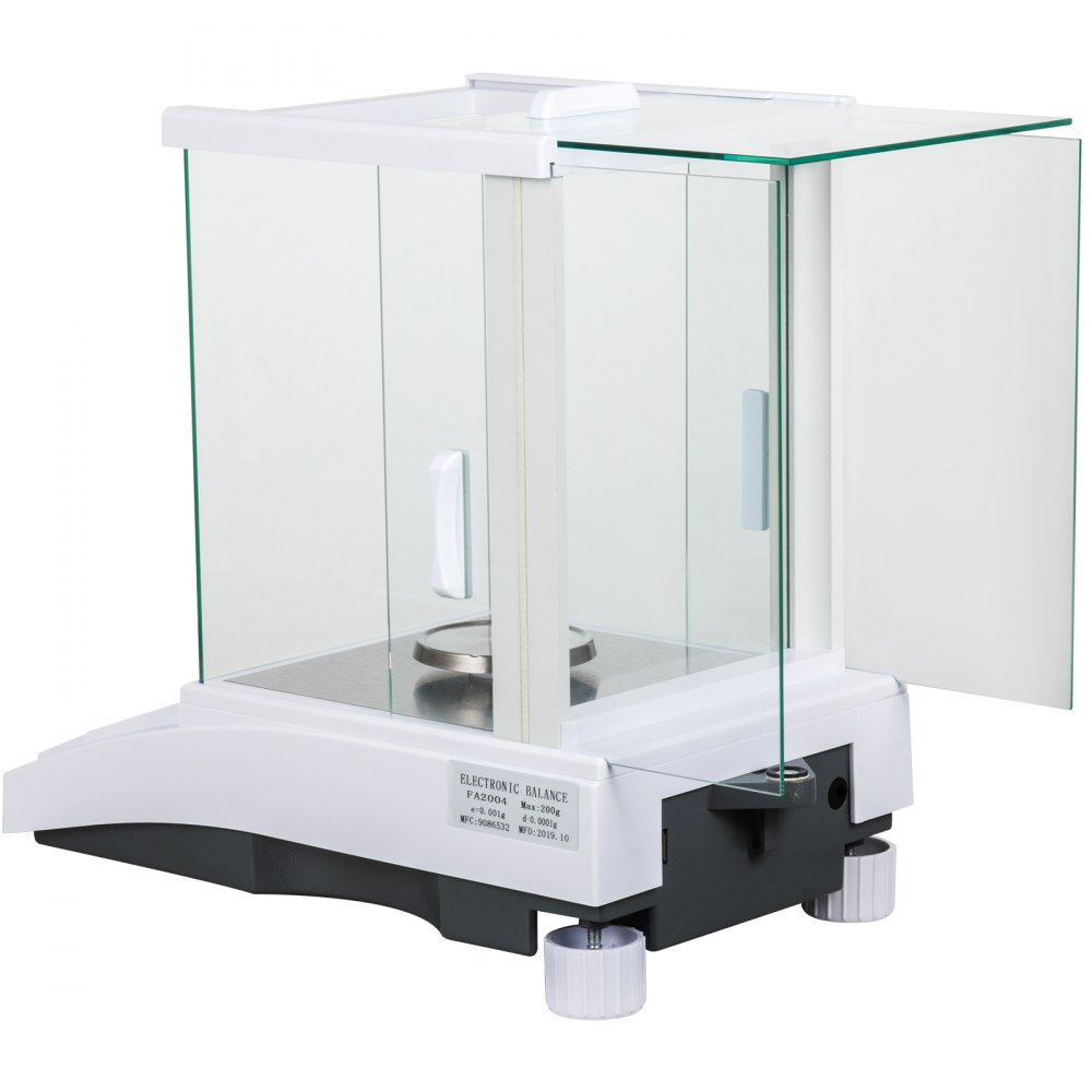 VEVOR Analytical Balance 200g Analytical Scale 0.1mg  High Precision Electronic Analytical Balance Precision Balance with Φ 80mm Tray Digital Scientific Lab Scale For Laboratory Pharmacy 200gx0.1mg